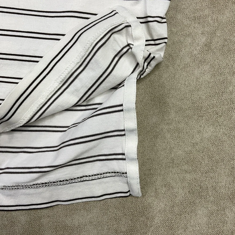 Vintage Polo Ralph Lauren Sport Shirt Striped 90s White Short Sleeve‎ Men Sz XL